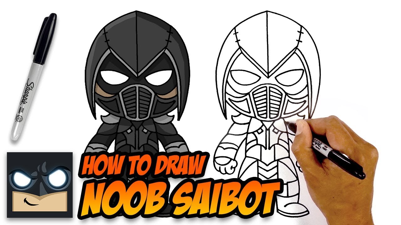 How to Draw Mortal Kombat | Noob Saibot | Step-by-Step Tutorial