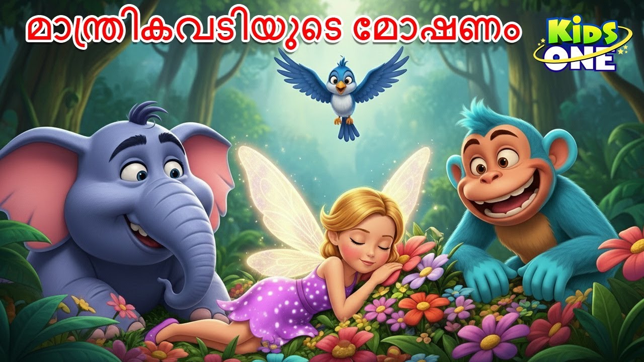 മാന്ത്രികവടിയുടെ മോഷണം | Maanthrik kavadi Moshanam | Theft of the Magic Wand | Malayalam Fairy Tales