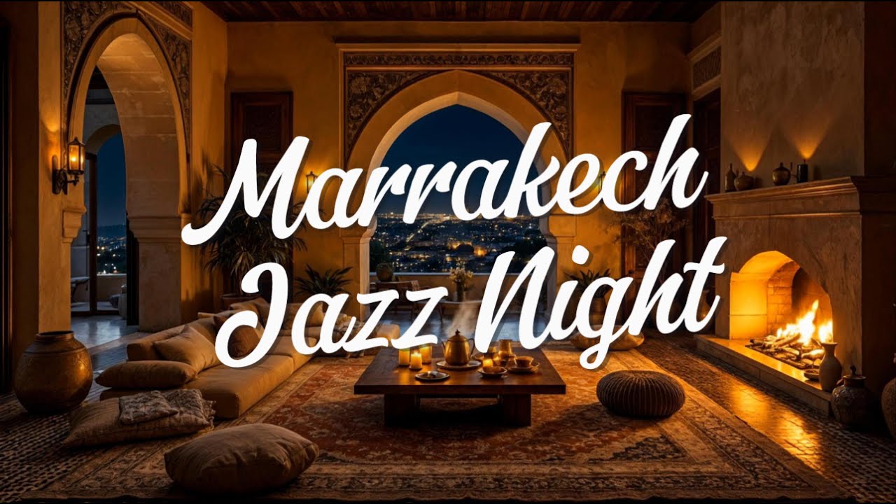 Marrakech Nights | Cozy Riad Fireplace & Lantern Glow