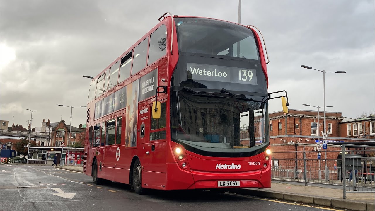 FRV. Metroline Route 139. Golders Green - Waterloo Station. Enviro400 MMC Hybrid TEH2078 (LK15 CSV)