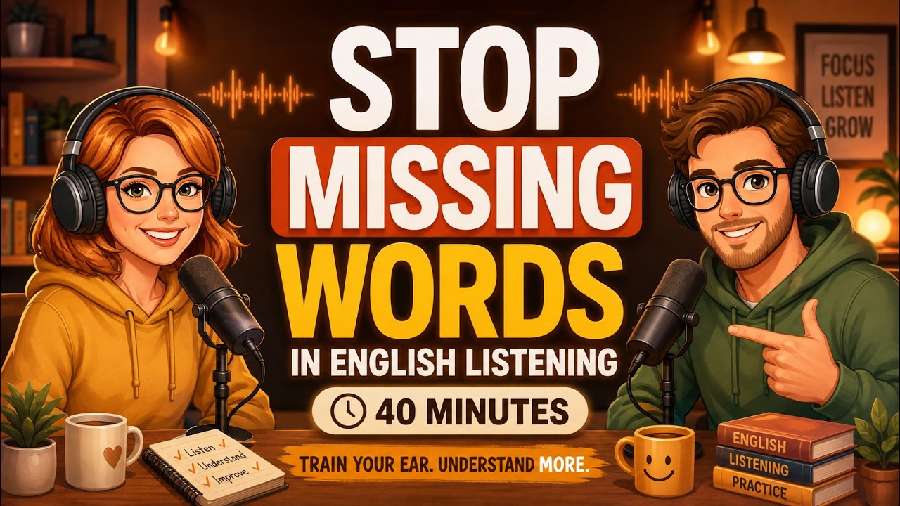 English Listening Practice You Actually Need | 40 Minutes of Real English Listening Practice (B1&ndash;B2)