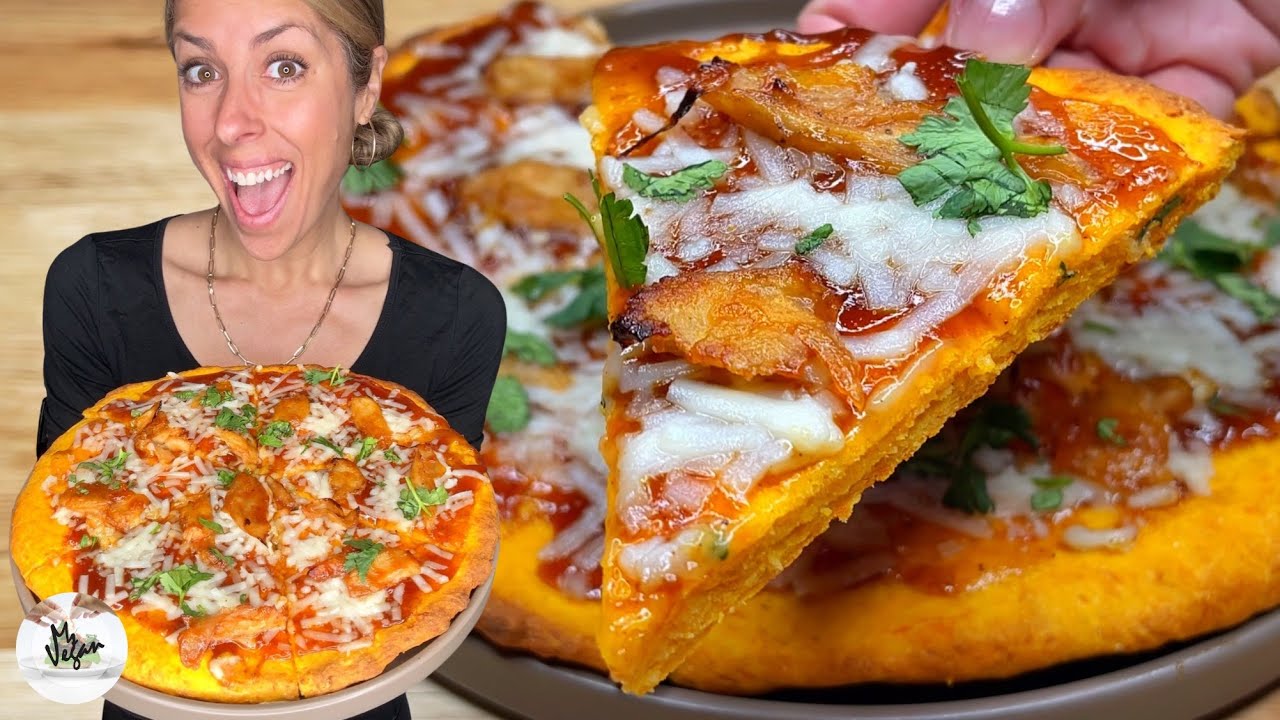 Sweet Potato Crust Pizza | BBQ Chicken