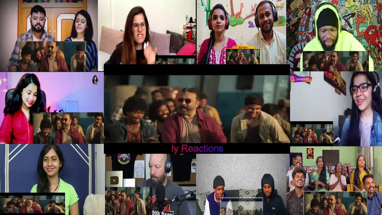 Pathala Pathala Video Song Reaction Mashup | VIKRAM | Kamal H | Anirudh  | Lokesh K | Only Reactions