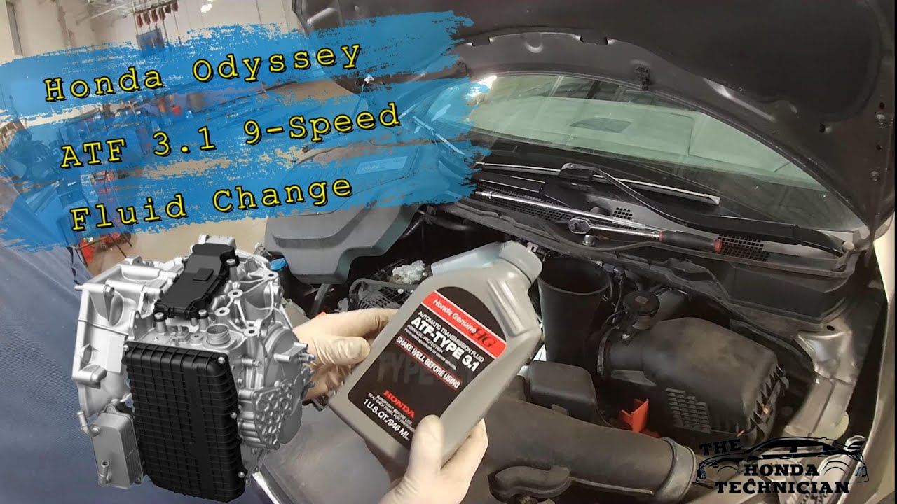 Обслуживание трансмиссии Honda Odyssey 2019 года, 9-ступенчатая