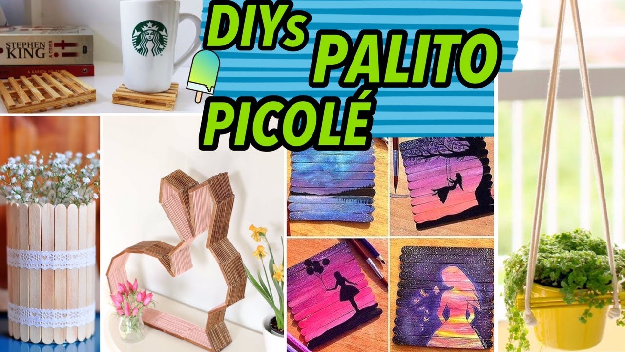 DIYs LINDOS COM PALITO DE PICOLÉ