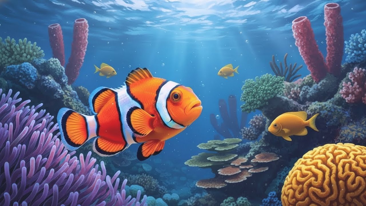 The Best 4K Aquarium - Dive Into The Mesmerizing Underwater Realm, Sea Jellyfish, Coral Reefs .