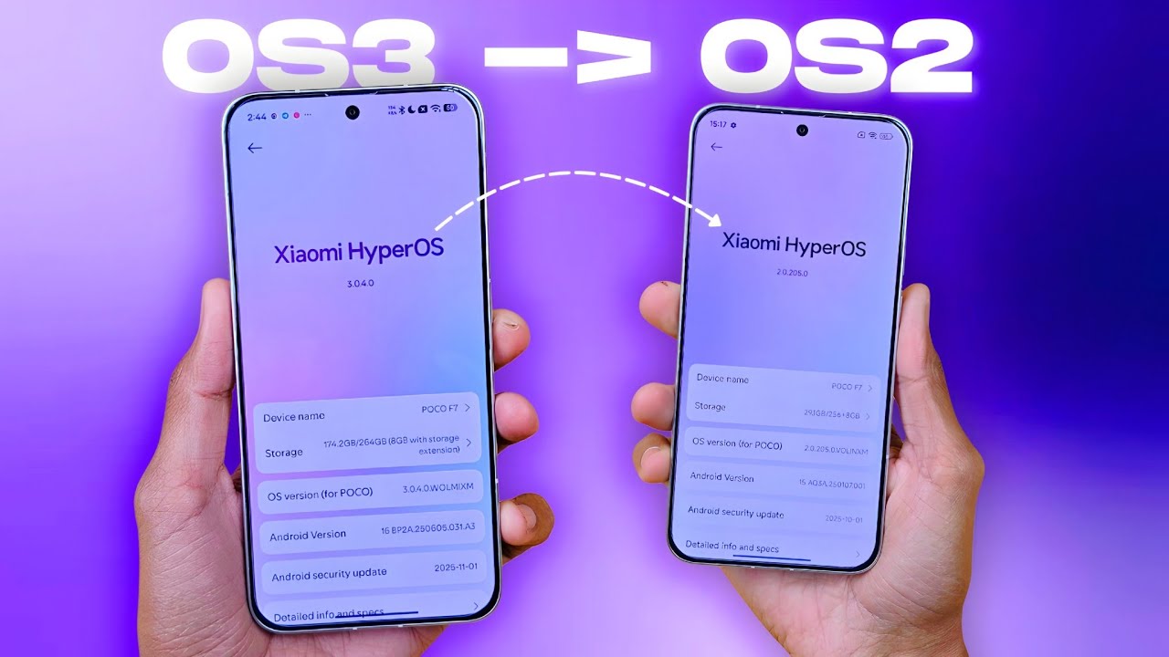 Downgrade Xiaomi HyperOS 3 to HyperOS 2 in Just 5 Mins ! ( Official Safest Method)