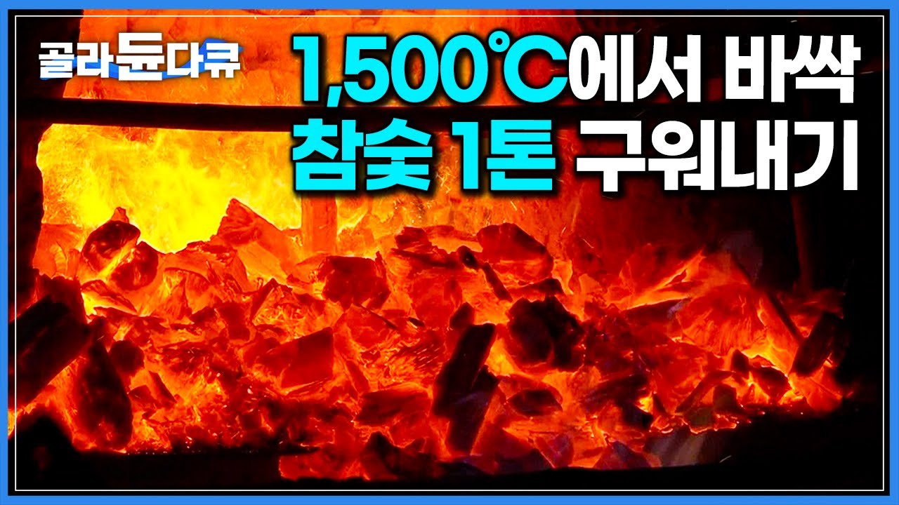&lsquo;상상조차 힘든 열기&rsquo; 1,500℃ 가마 안에 나무 10톤 촘촘히 쌓아 참숯 구워내는 과정┃전통 방식 그대로 만드는 강원도 숯 공장┃극한직업┃#골라듄다큐