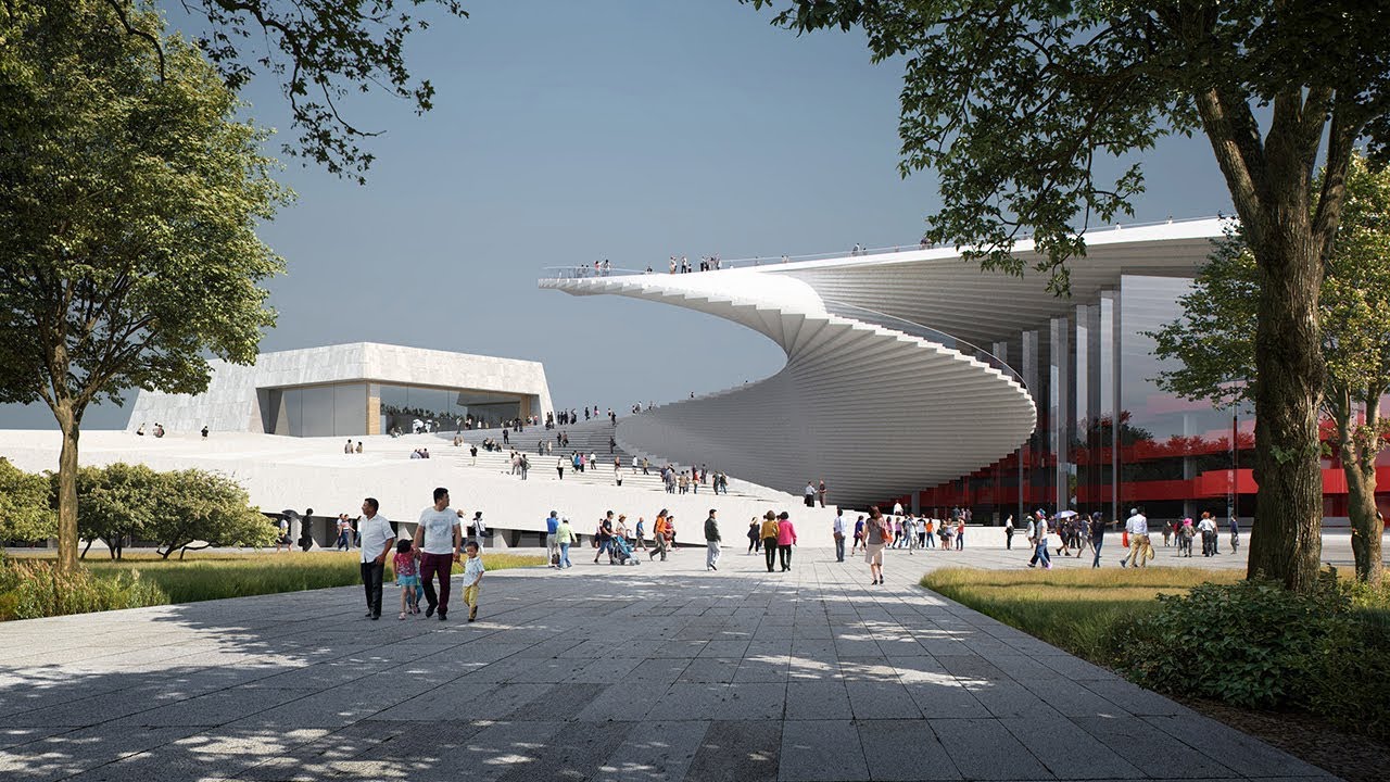 Shanghai's New Opera House Will Feature a Spiral Staircase Roof  | The B1M