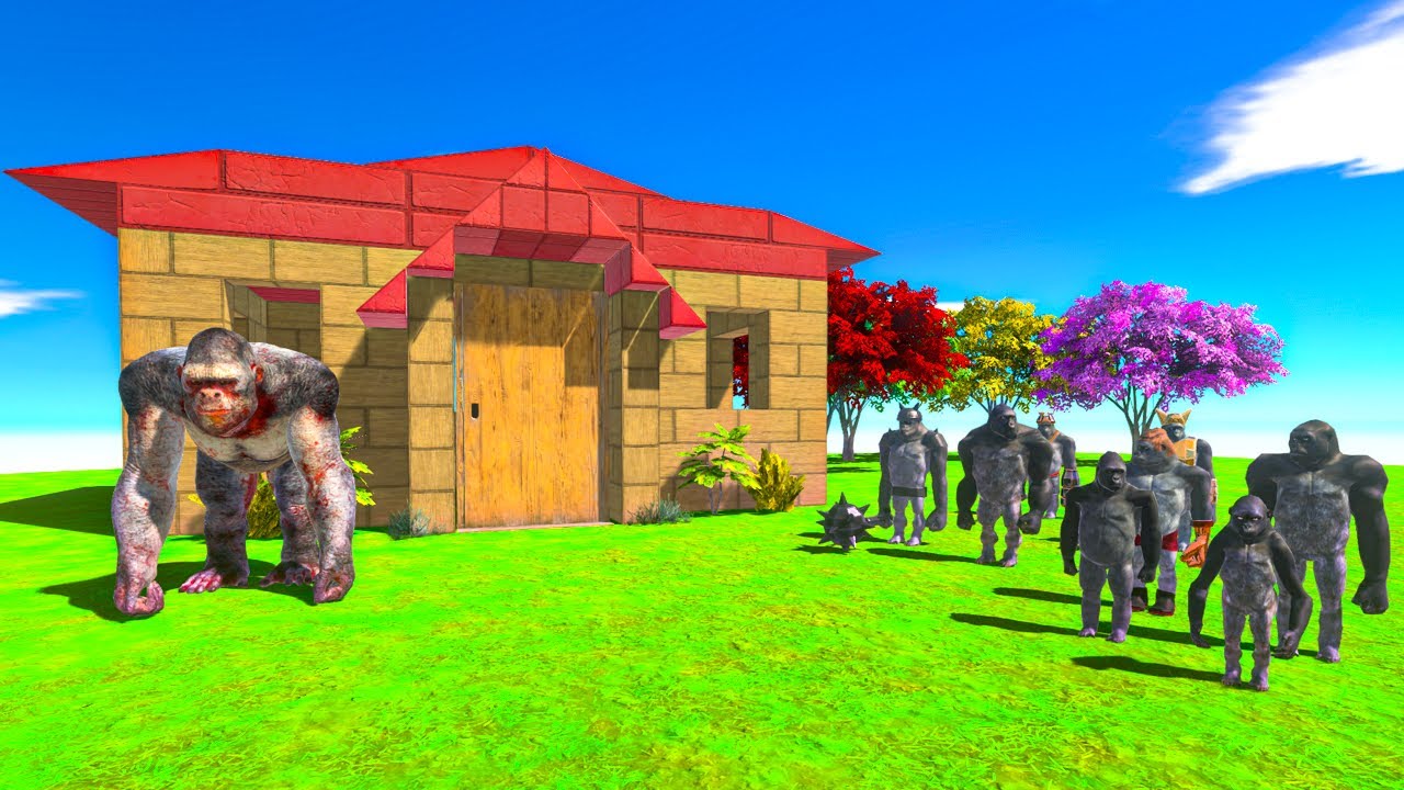 NEW GORO vs PRIMATE NEIGHBORS ARBS - Animal Revolt Battle Simulator