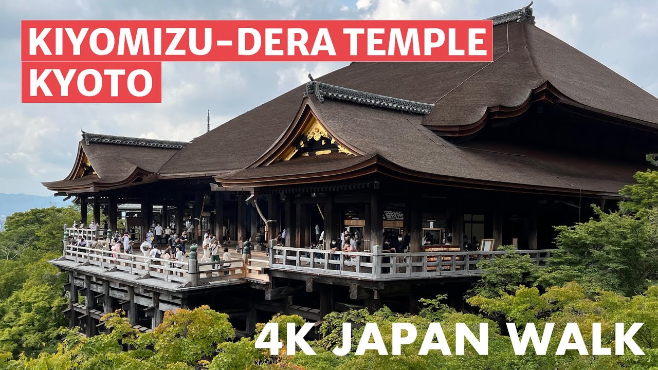 4K Japan Walk: Kiyomizu-dera Temple in Kyoto, Japan