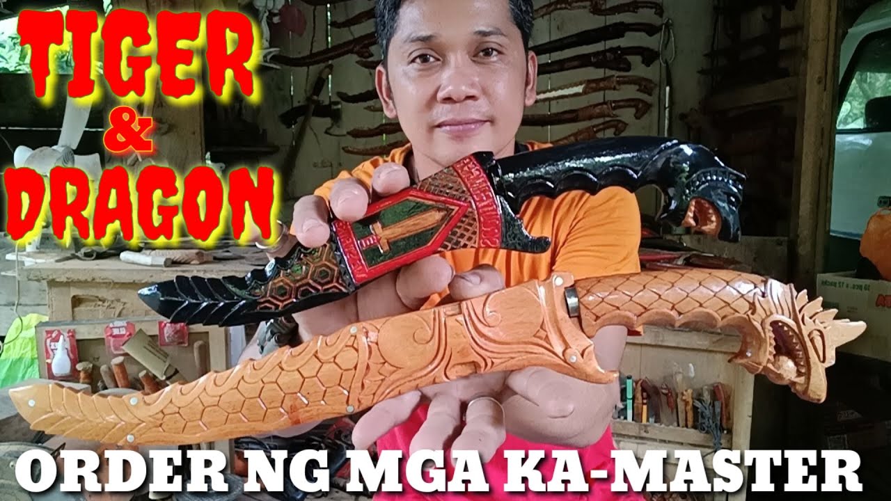 MINI KNIFE TIGER HANDLE DESIGN BOUND TO BAGUIO CITY DRAGON HANDLE DESIGN BOUND 2 BATANGAS CITY