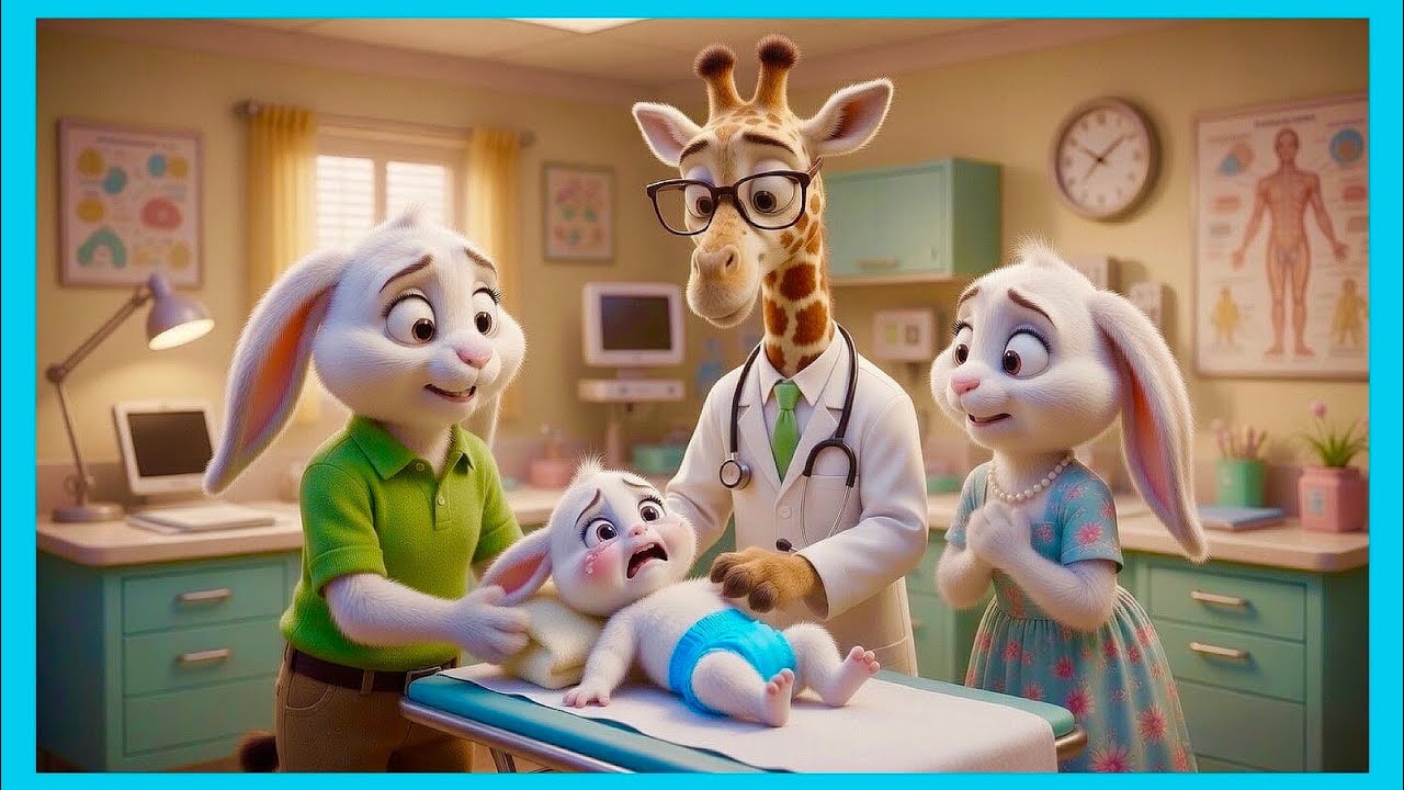 Baby Boo Has Fever 🤒 | Kids Songs & Nursery Rhymes | Learn With Cartoons 🐰🎶 