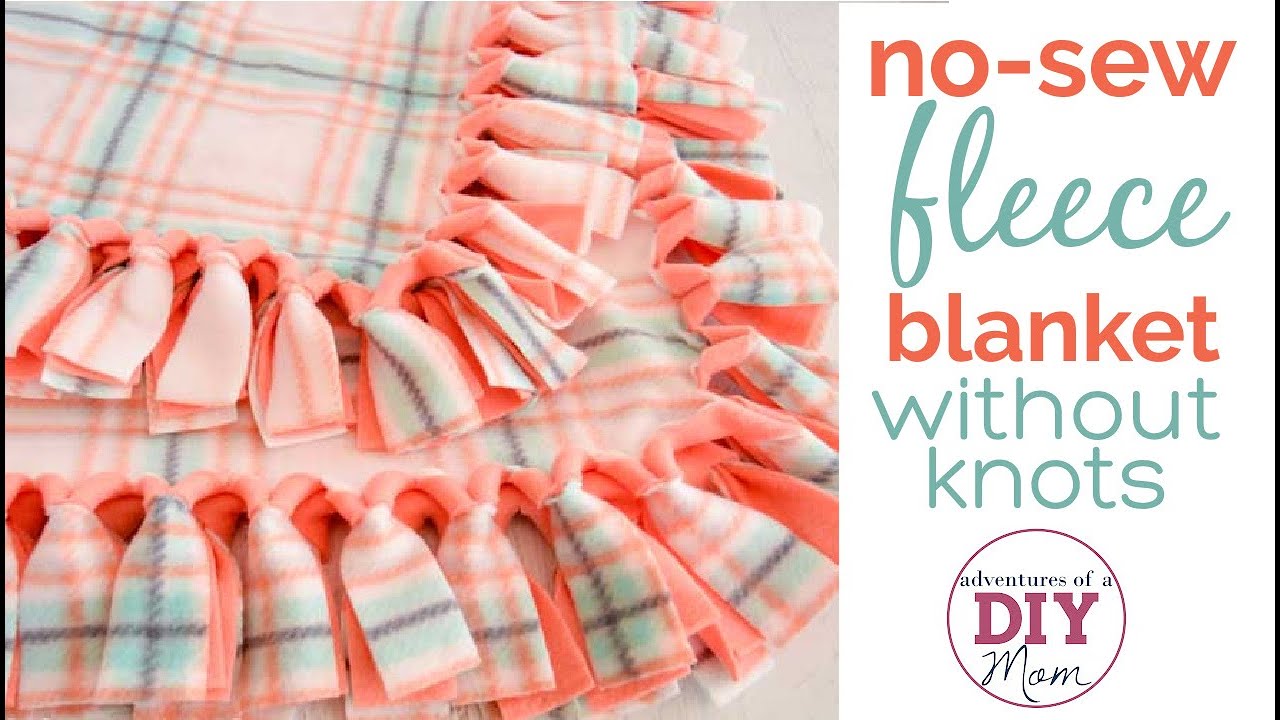 How to make a no sew fleece blanket without knots!