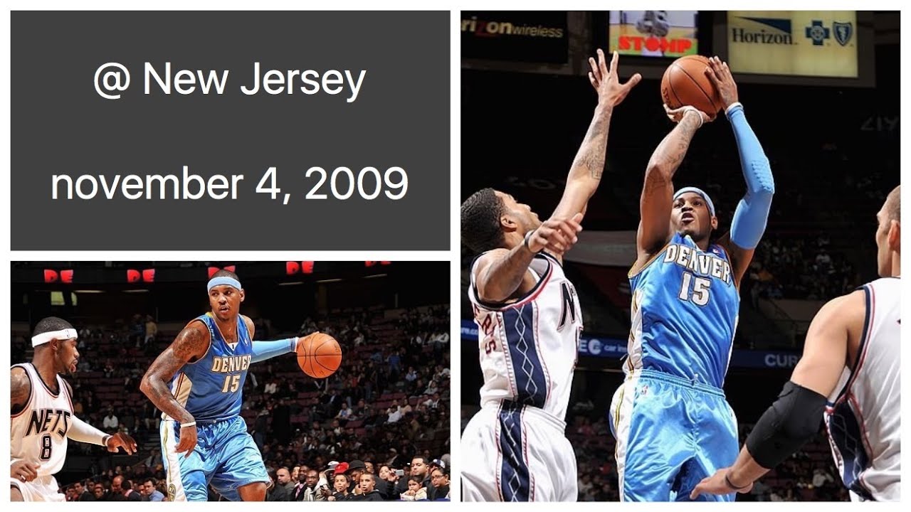 Carmelo Anthony 22 pts @ New Jersey Nets Highlights (november 4, 2009)