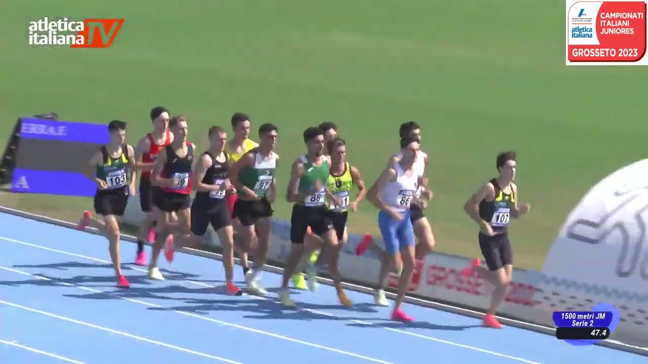 1500m Campionati italiani Juniores Grosseto 2023