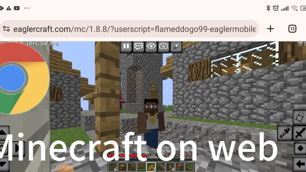 cách chơi Minecraft trên web