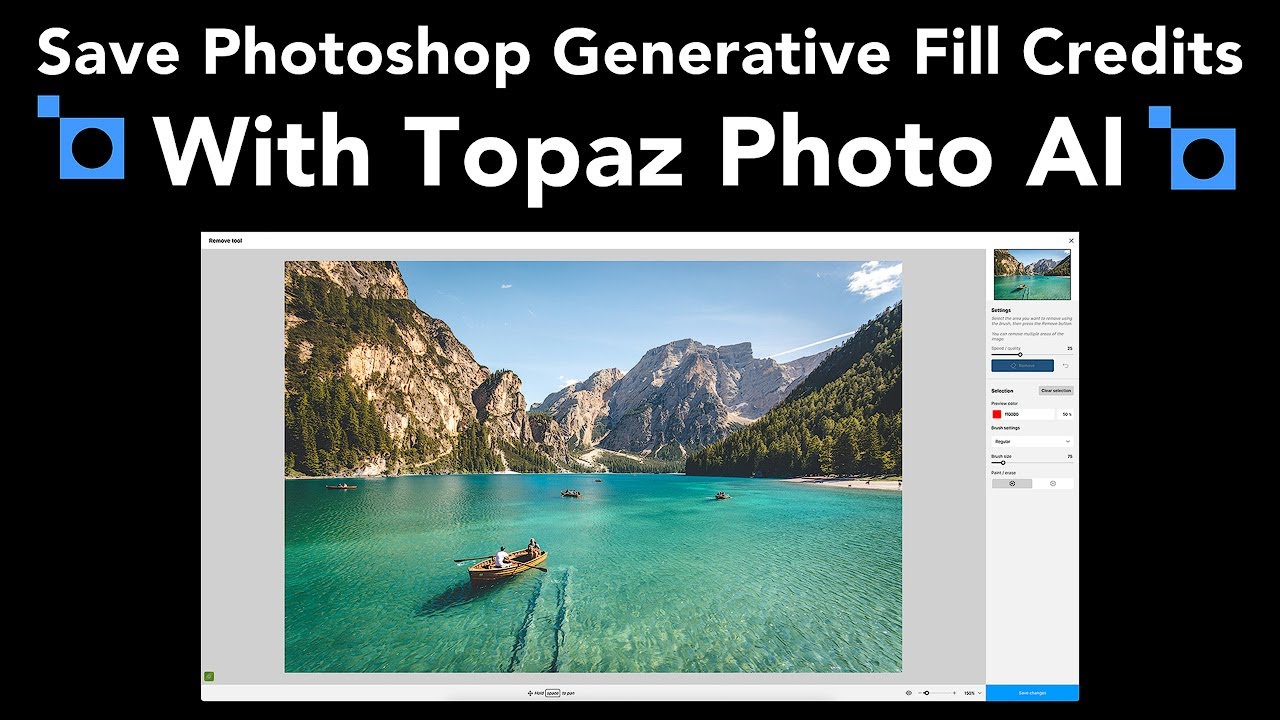 Save Photoshop Generative Fill Credits with TOPAZ PHOTO AI