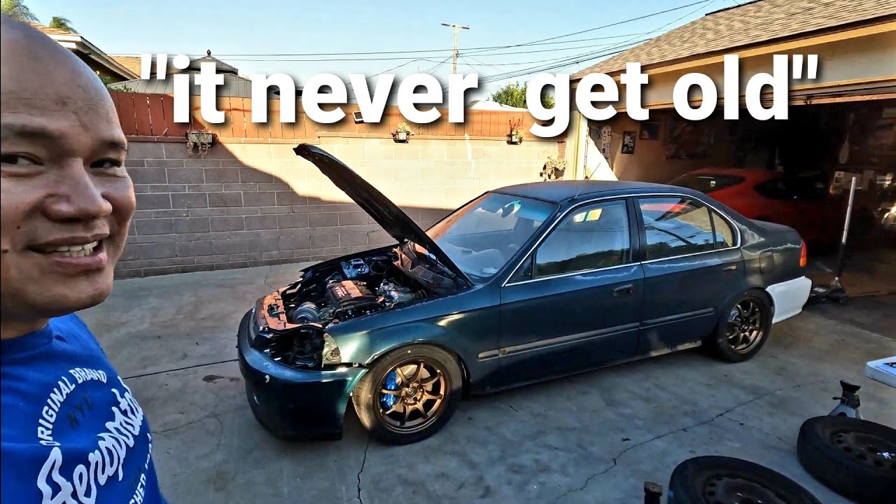 CE28 wheels on G23vtec swap Civic