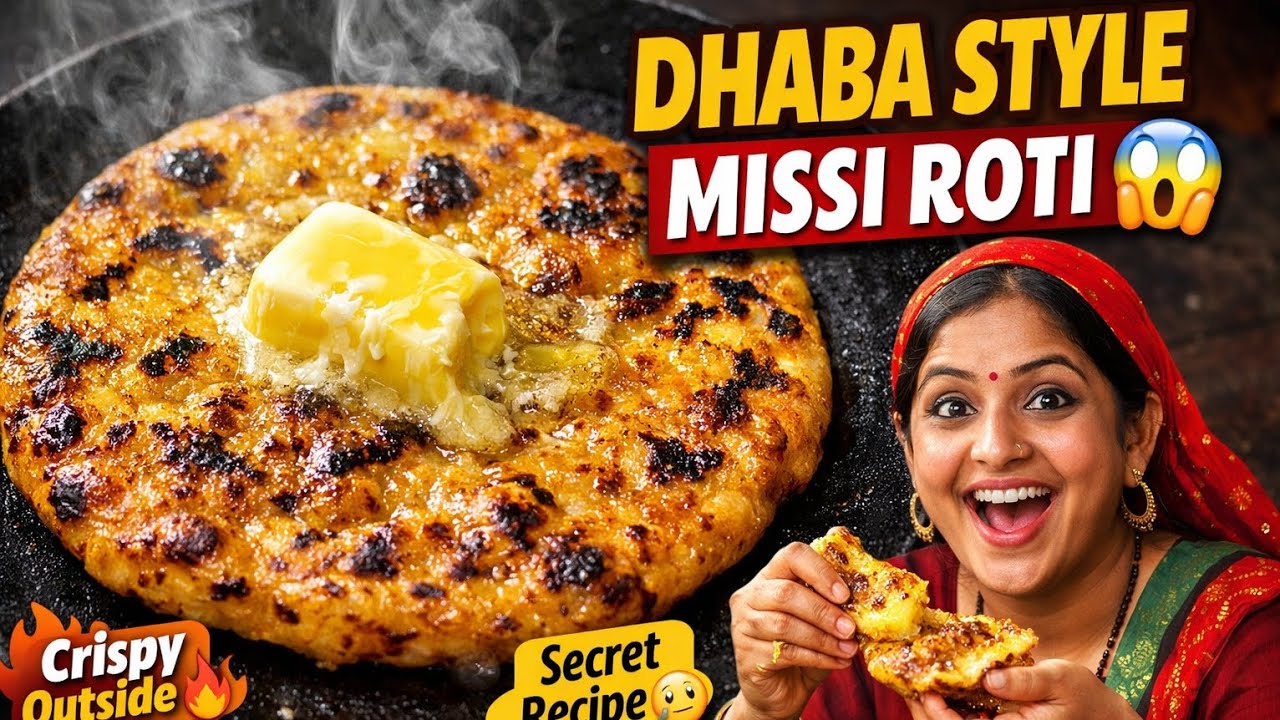 Missi Roti Recipe | Dhaba Style Soft & Crispy Missi Roti Ghar Par | Purane Zamane Ka Asli Desi Swad