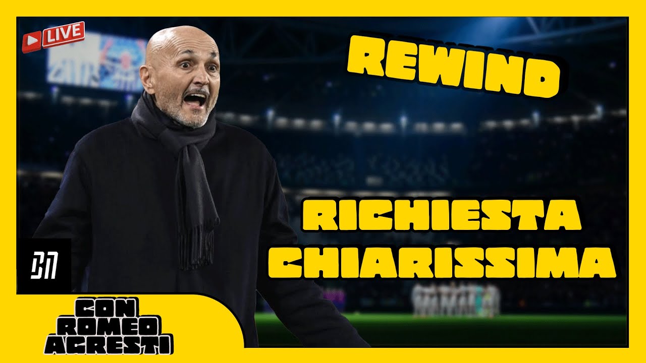 🔥⚪⚫ DOPO JUVE-NAPOLI SPALLETTI FA RUMORE! LIVE + MERCATO