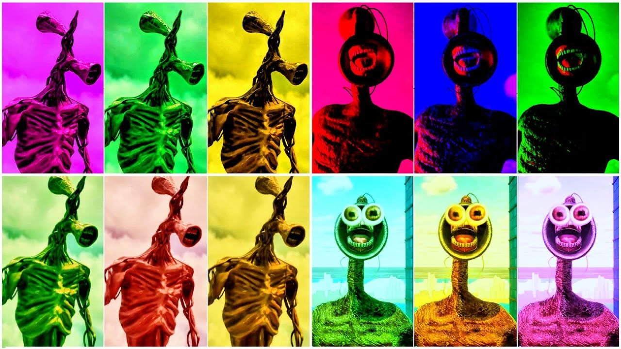 Siren head megamix coffin dance meme song cover siren head mega colour battle coffin dance