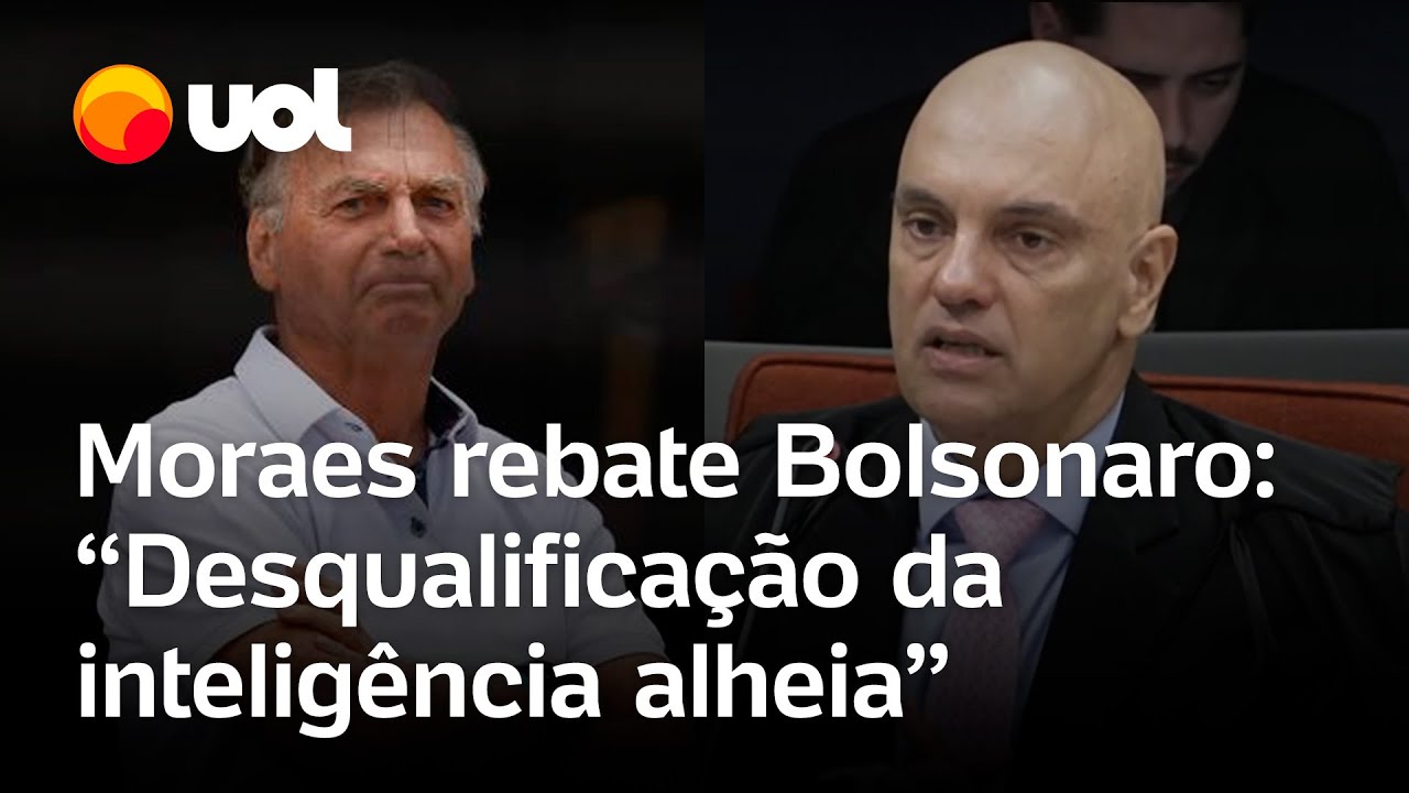 Moraes rebate argumento de Bolsonaro: 'Desqualifica&ccedil;&atilde;o da intelig&ecirc;ncia alheia'