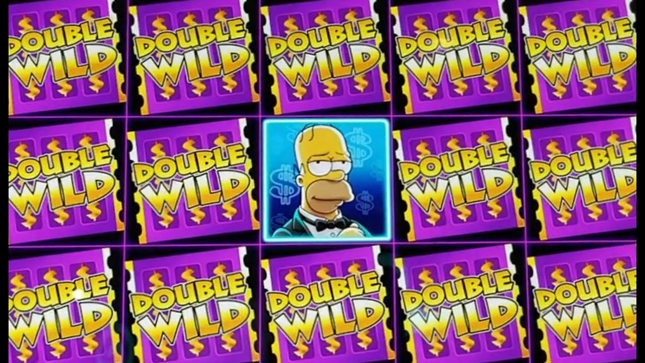 BIG WIN!!! TONS OF WILDS!!! The Simpsons Slot Machine featuring Scrat-Cha-Pa-Looza Feature