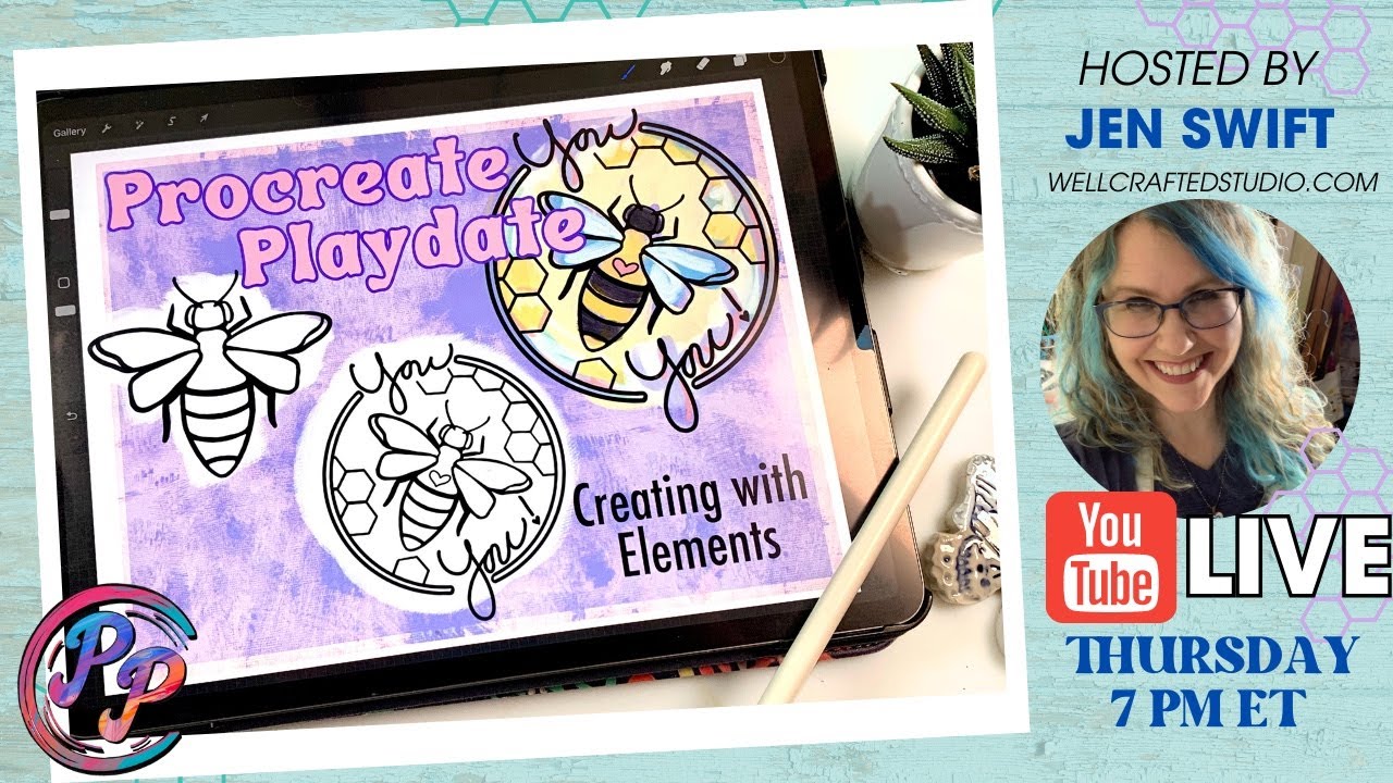 Procreate Playdate — Как создавать и использовать элементы дизайна в Procreate