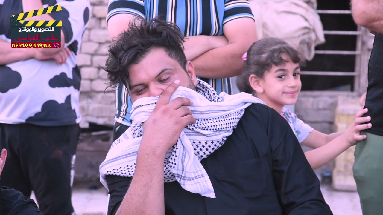 عزاء المرحوم الشاب اجام انور جاسم الخليفاوي مجلس عزاء مدينة الصدر تصوير علي الفياض بالطائرة والكرين