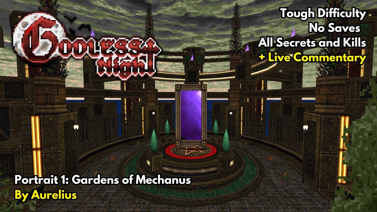 Doom II: Godless Night | Portrait 1: Gardens of Mechanus (Tough 100%, No Saves) + Intro