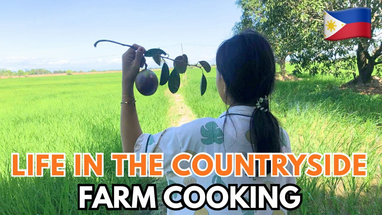 Cooking chicken feet at the farm |Picking star apple| life in the Philippines 🇵🇭 