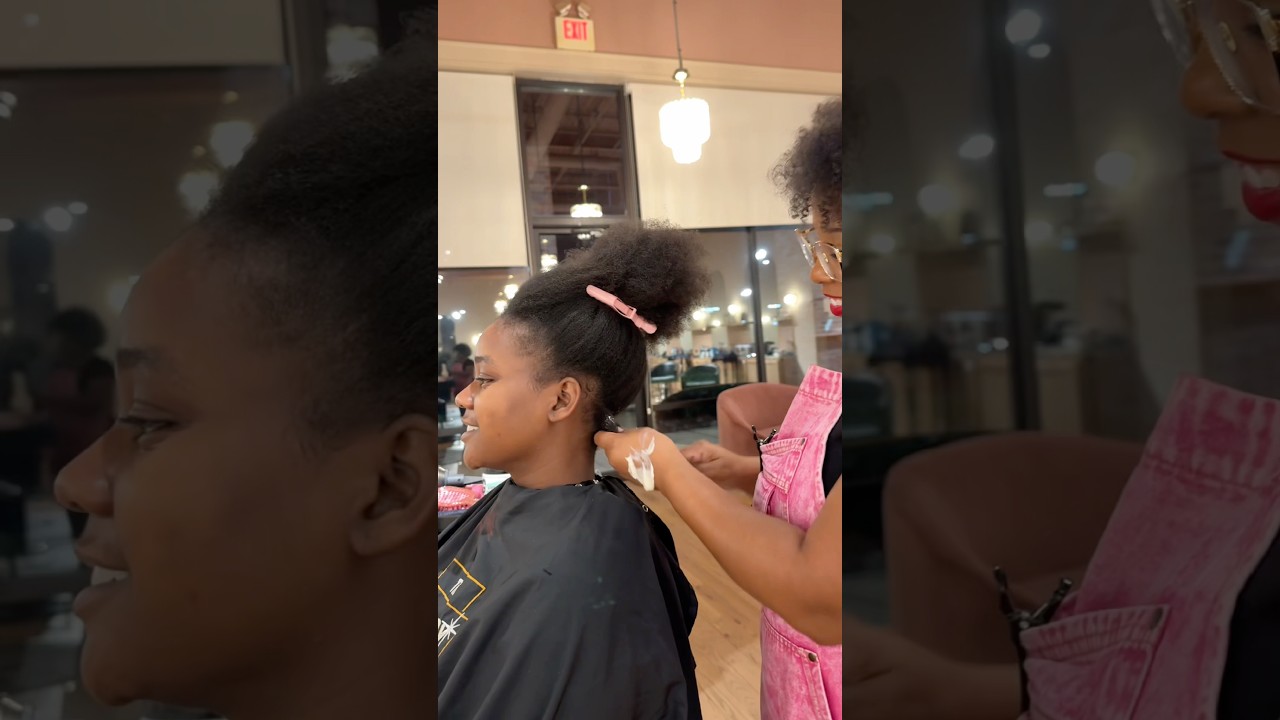 Her 4C Hair Shook Her 🔥 #4chair #naturalhair #shorts