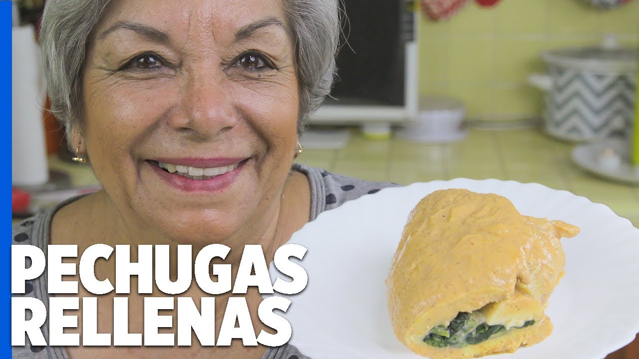 Pechugas de pollo rellena de espinacas y acelgas estilo 💜 Rosy 💜