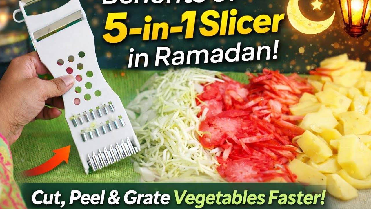 Ramzan Special 5 in 1 Vegetable Slicer Review | Iftar Prep Made Easy