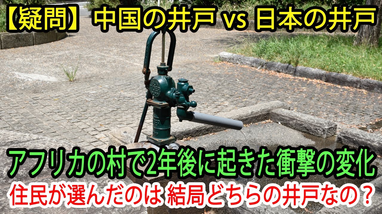 【海外の反応】「中国の井戸 vs 日本の井戸」─アフリカの村で2年後に起きた衝撃の変化！住民が選んだのはどちらの井戸？