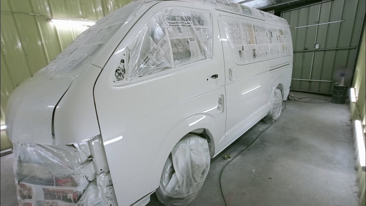 finished project repaint wash over // #toyota#supergrandia#pearlwhite.