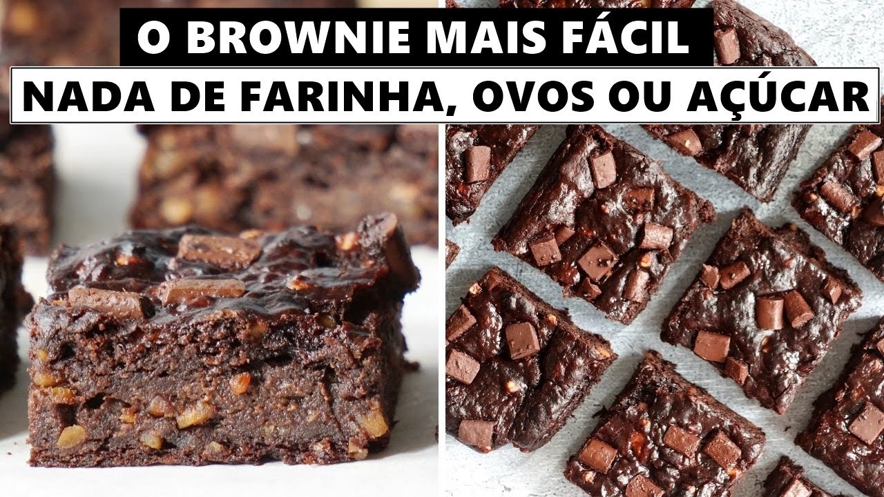 Brownie incrível sem glúten / muito fácil e vegano