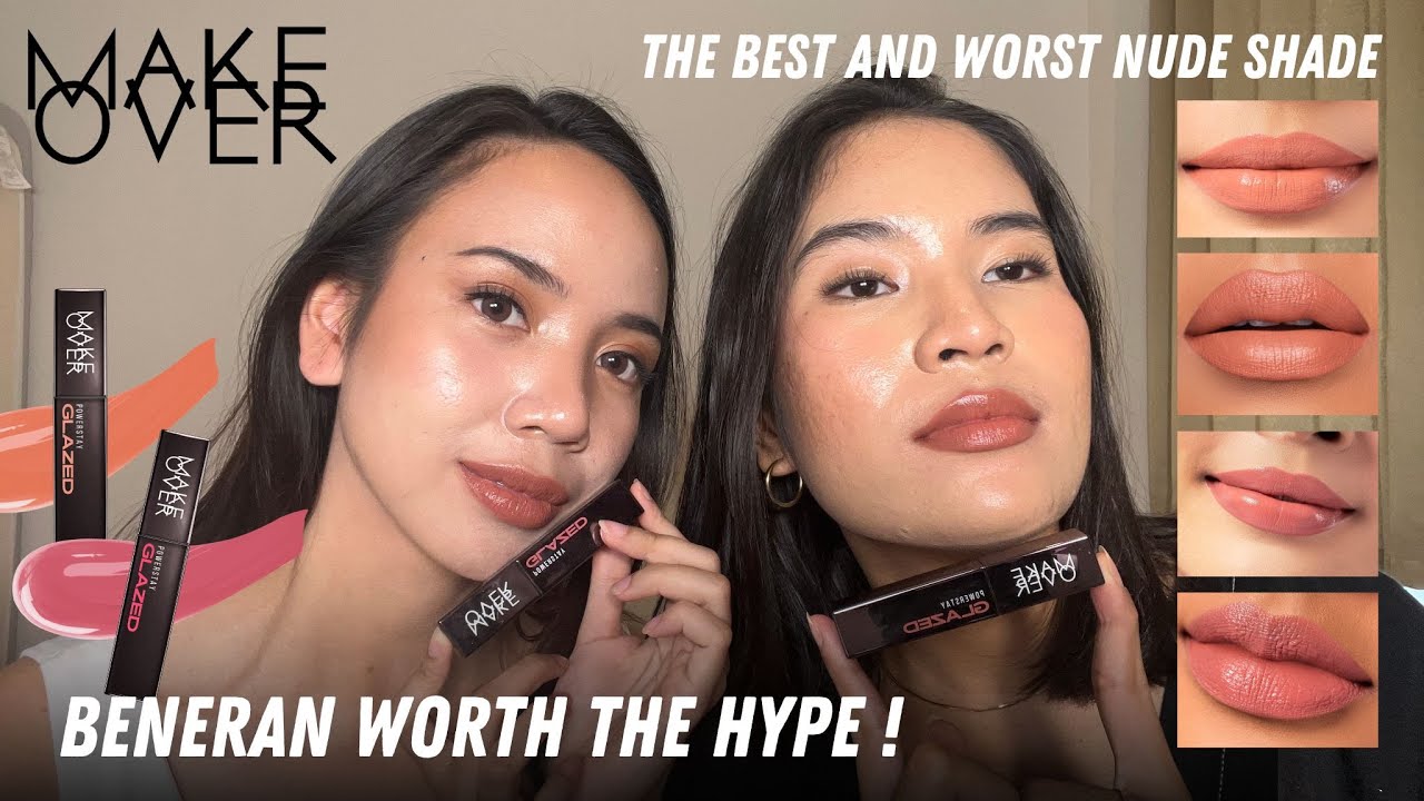 makeover powerstay glazed lock lip pigment nude shades