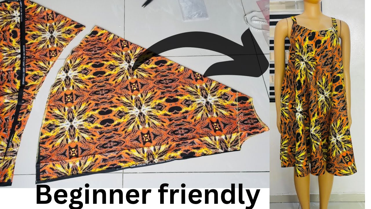 How to cut and sew circle dress.