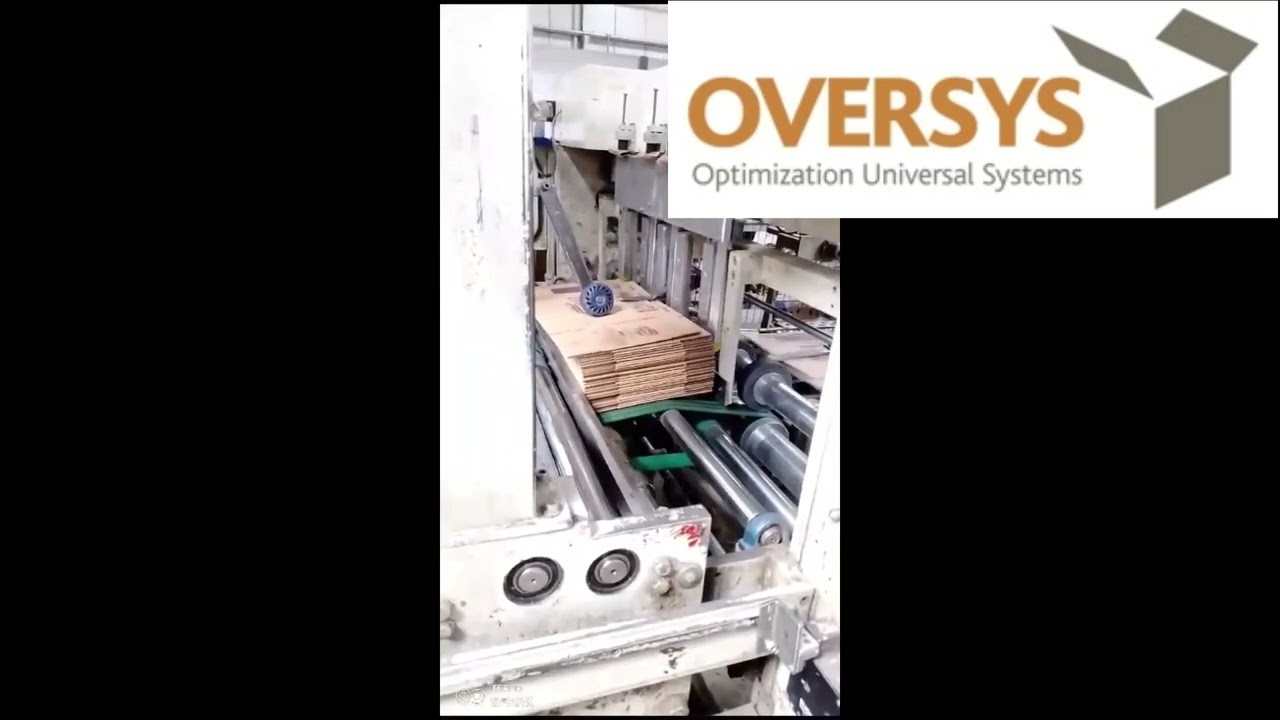 VIDEO 1 OVERSYS U66911023 CURIONI 2000 NT 3 COLORS FLEXO FOLDER GLUER WITH ROTARY DIE CUTTER, YEAR 1