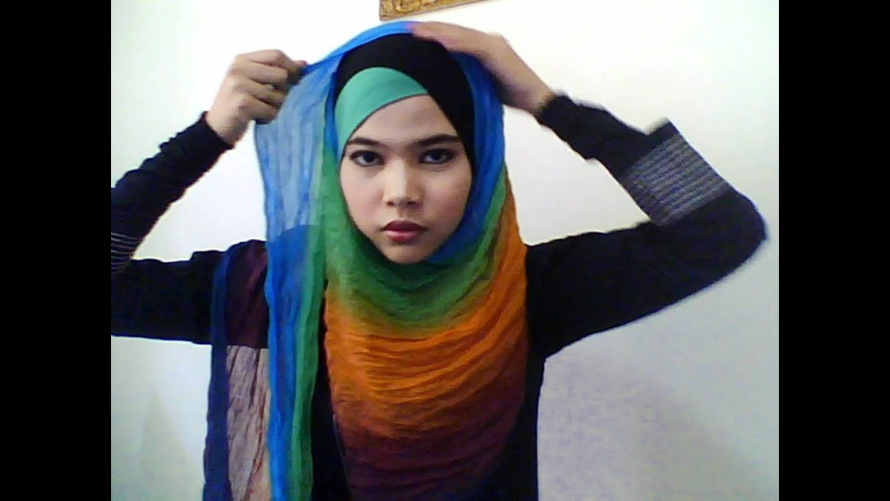 Cara memakai shawl kaseh