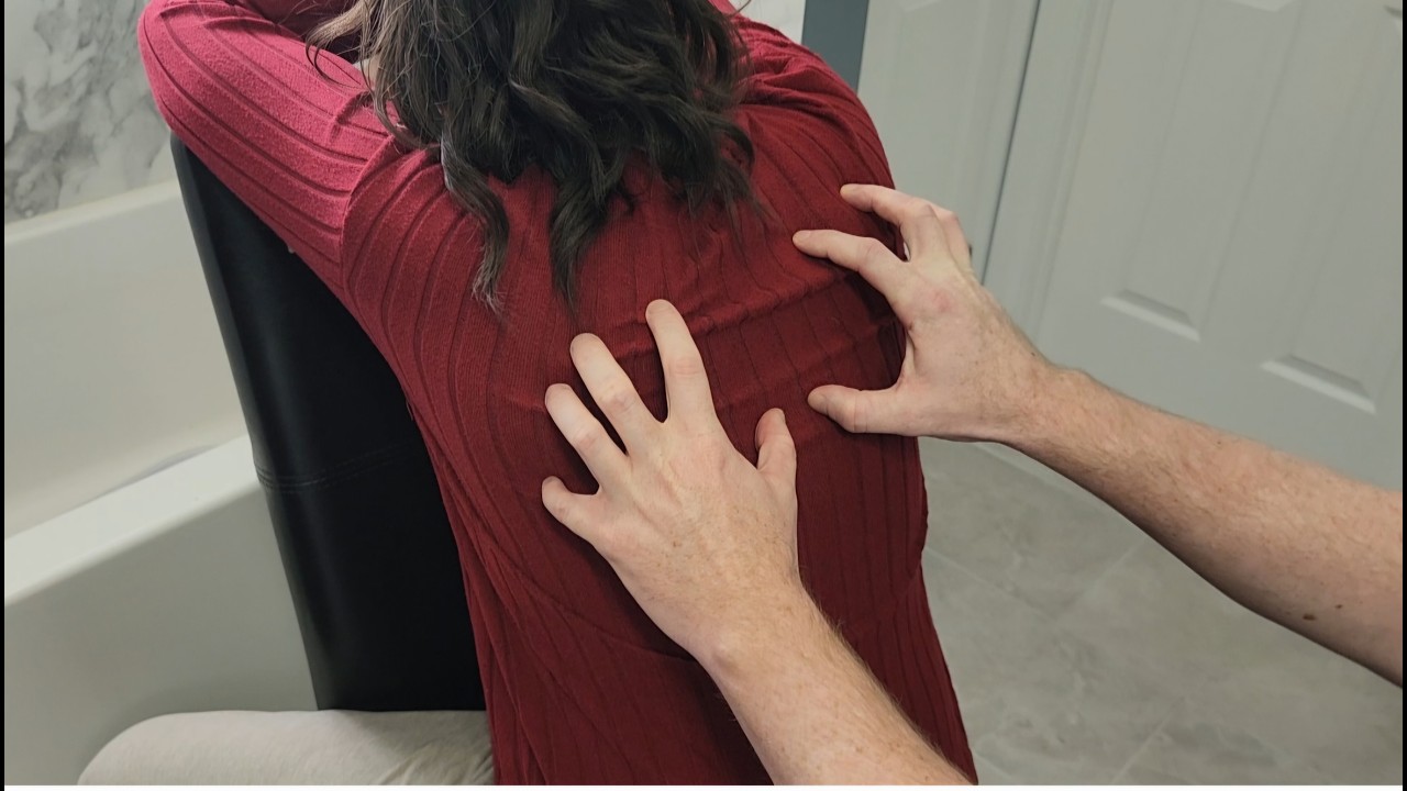 ✨️ASMR Relaxing Aggressive Back Scratching Rubbing Massage😴 With Finger Tracing.💤