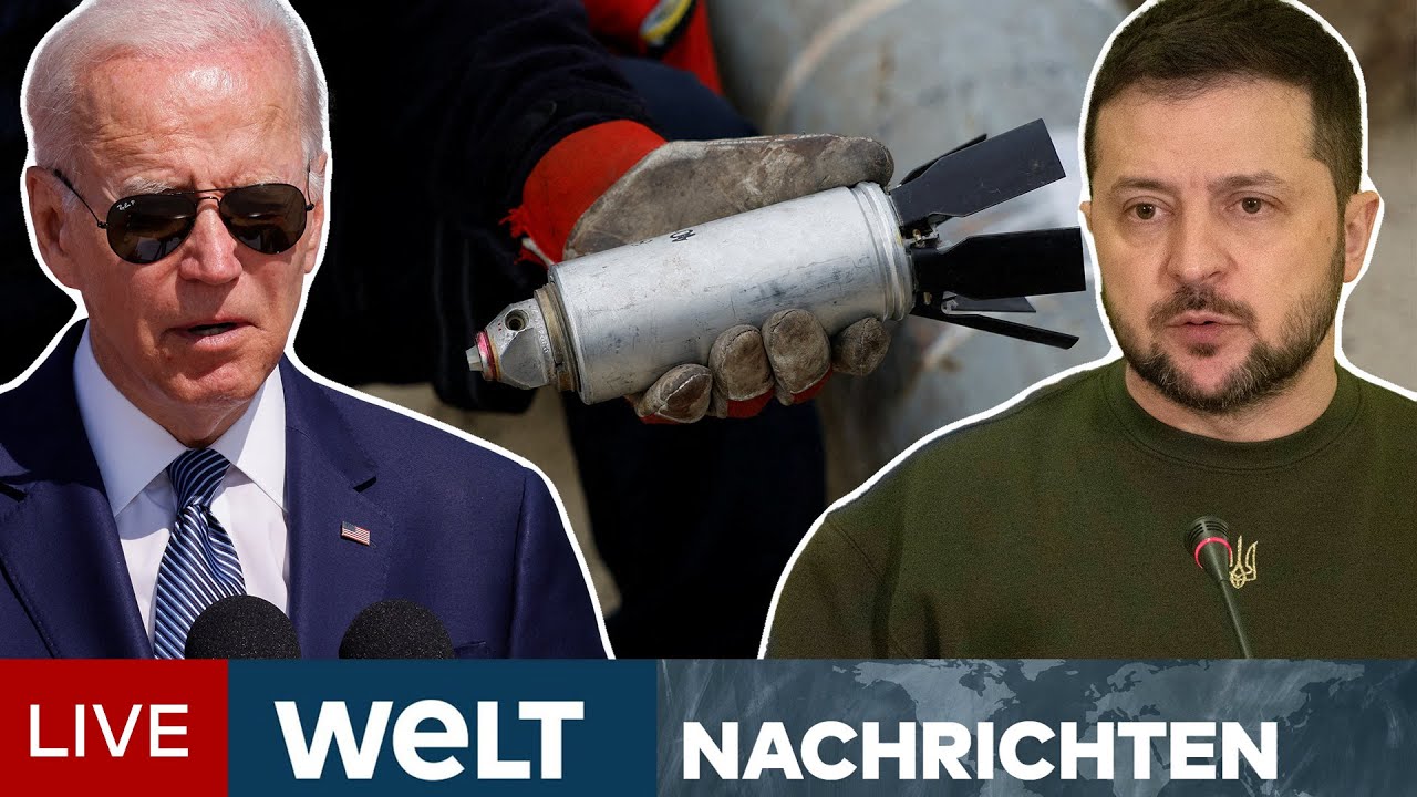 PUTINS KRIEG: Munitionsmangel! USA sagt Ukraine international ge&auml;chtete Streubomben zu | WELT Stream