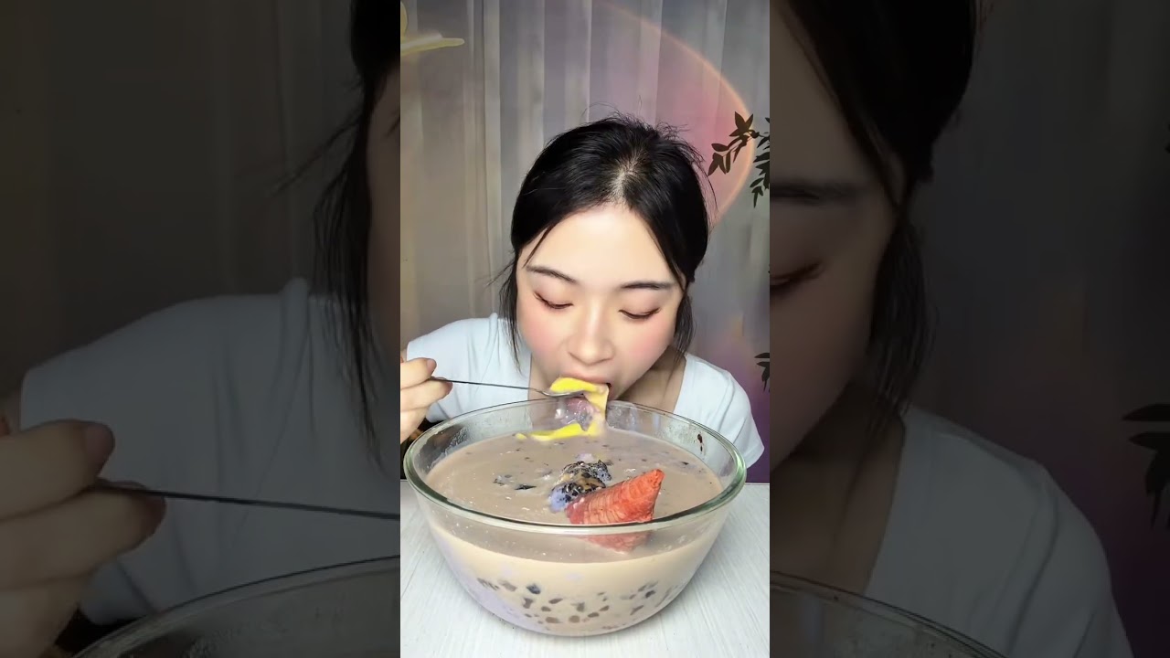ASMR Mukbang ,Creamy Cake Dessert chocolate cake dessert recipes XiaoYeMukbang #cake #asmr #eating
