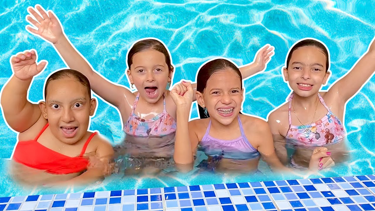 MC Divertida em Dia de Férias na Piscina com as amigas - Maria Clara MC Divertida