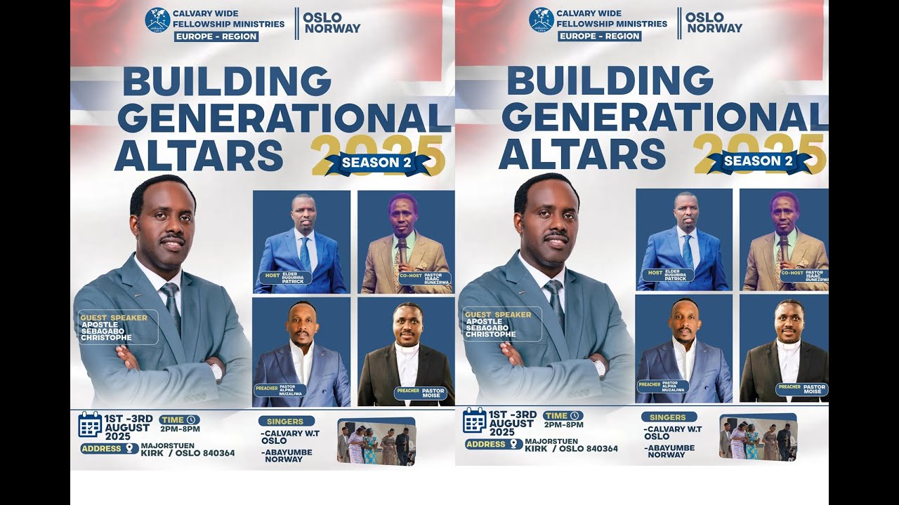 Calvary wide fellowship OSLO || Igiterane Ngaruka mwaka Day 3 Hamwe Na Apostle  Christoph SEBAGABO