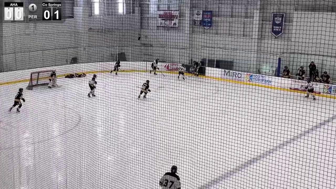 AHA Bantam B Gold vs Colorado Springs B Black - RMHF Championship Game