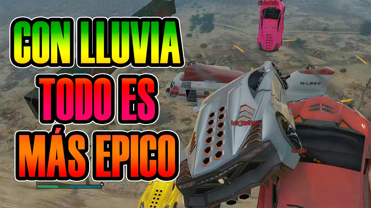 GTA V ONLINE | CON LLUVIA TODO QUEDA MÁS ÉPICO xD | Josemi
