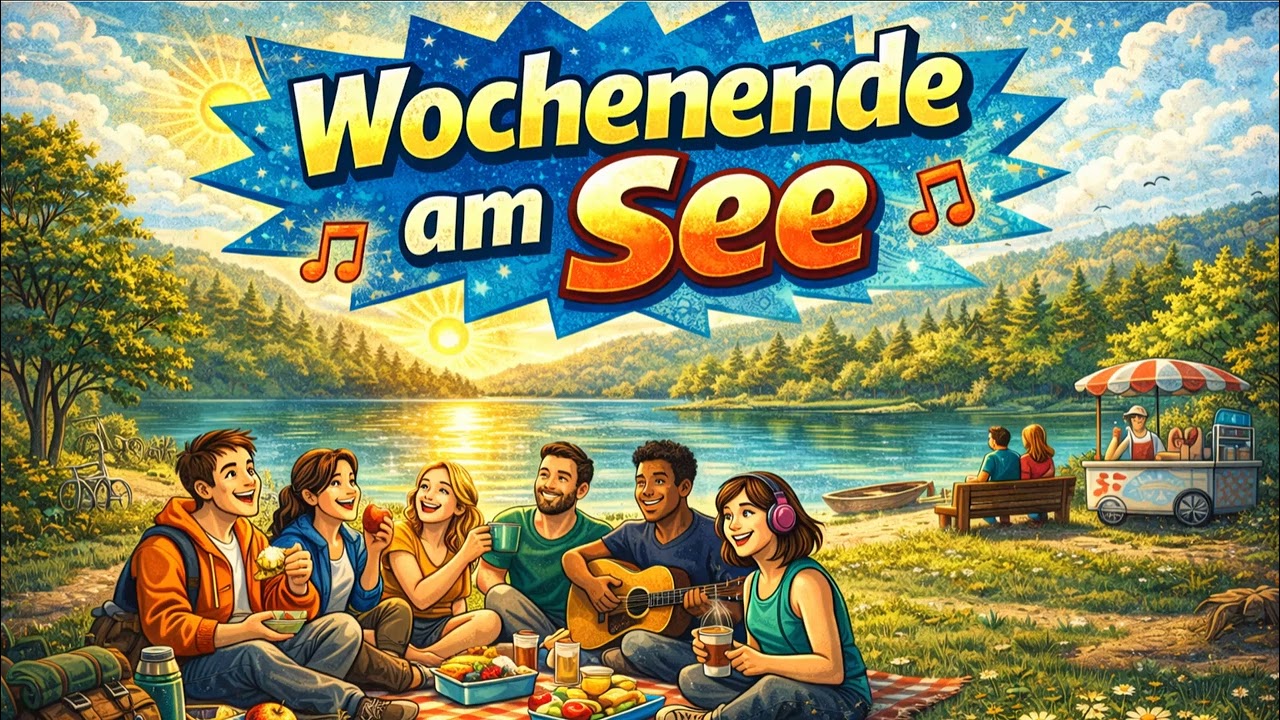 Wochenende am See - Deutsch lernen mit Songs Songs mit Lyrik und Untertitel